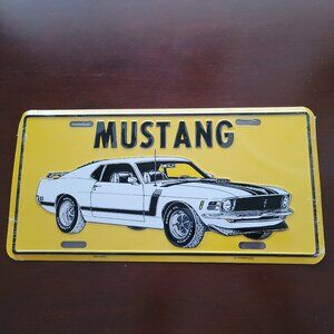 NEW Ford Mustang Licence Plate Boss 302 Metal Sign NWT
